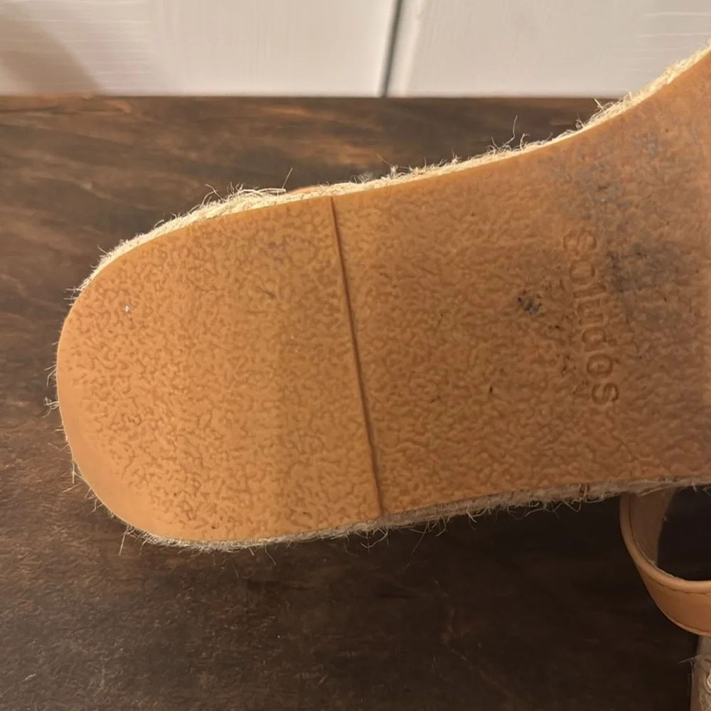 Soludos Tan Leather Woven Espadrille Sandals - Picture 7 of 8